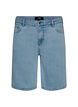 L&oslash;se denimshorts med h&oslash;j talje, Bl&aring;, Packshot image number 0