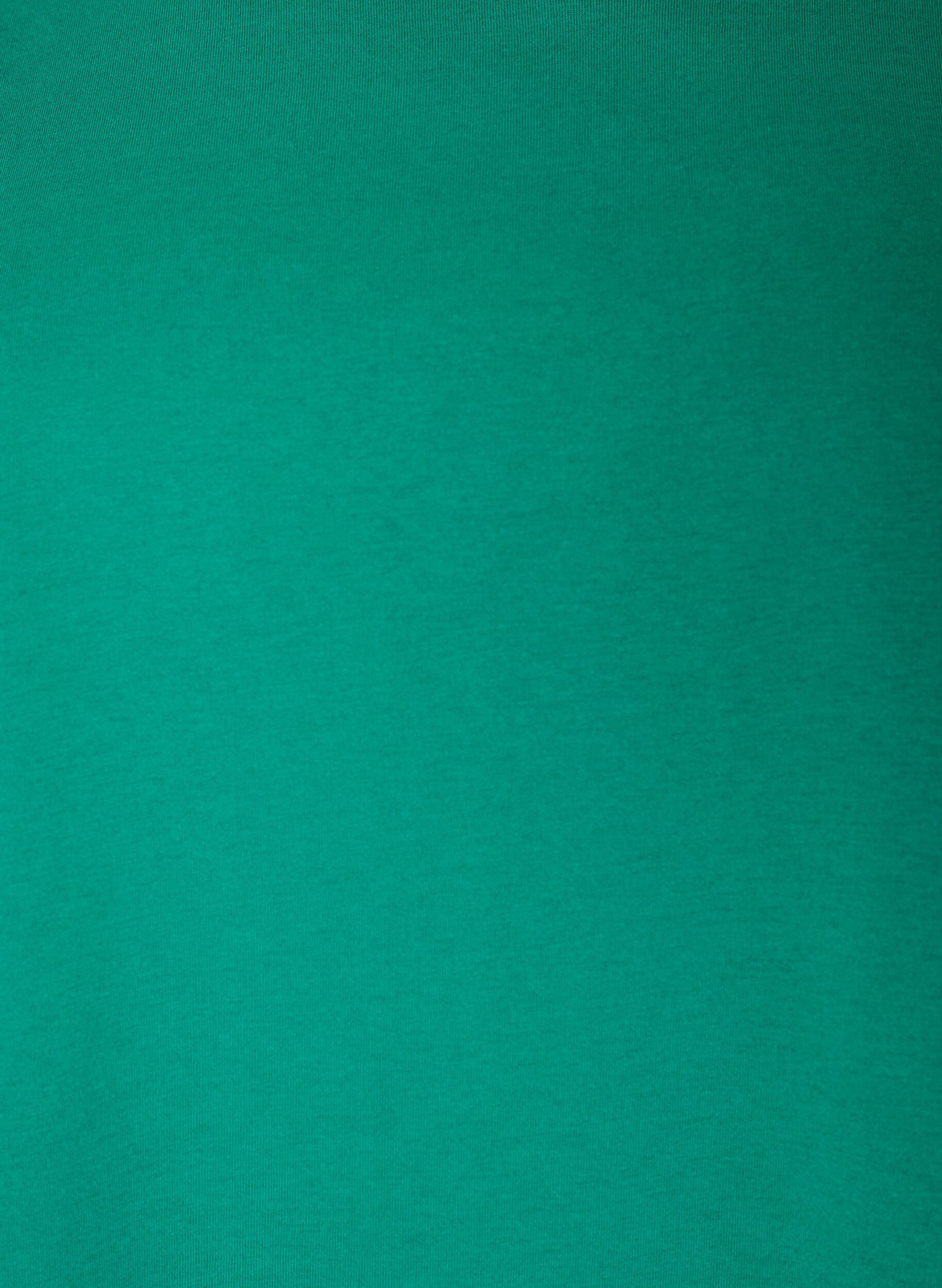 ZizziKort&aelig;rmet T-shirt i bomuldsblanding, Gr&oslash;n, Packshot image number 2