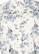 Lang skjorte med blomsterprint, White Flower/Gold, Packshot image number 2