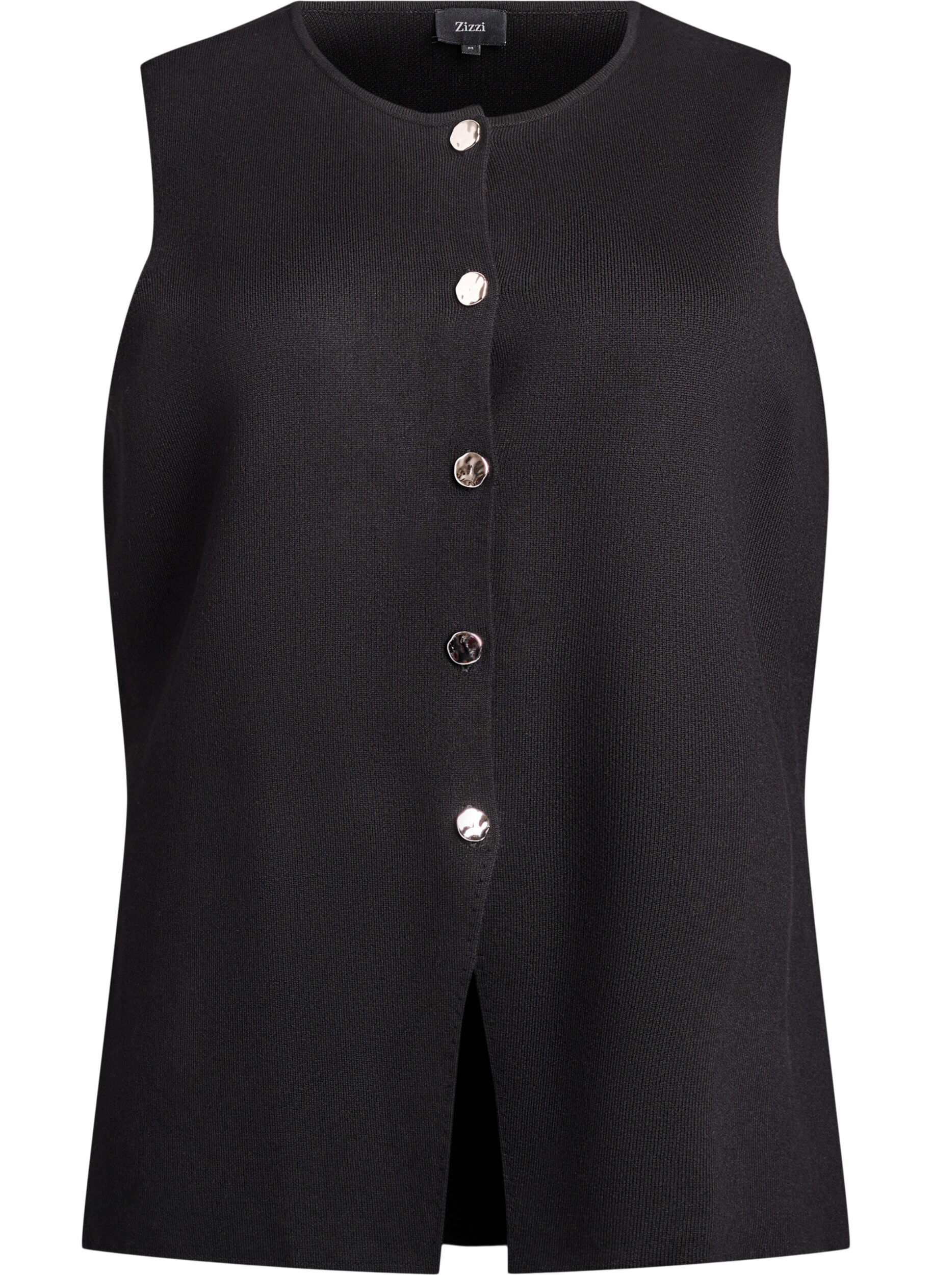 &AElig;rmel&oslash;s strikvest med dekorative knapper