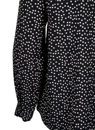 FLASH - Skjorte med prikker, Black White Dot, Packshot image number 3