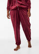 L&oslash;se bukser i velour, R&oslash;d, Model image number 2