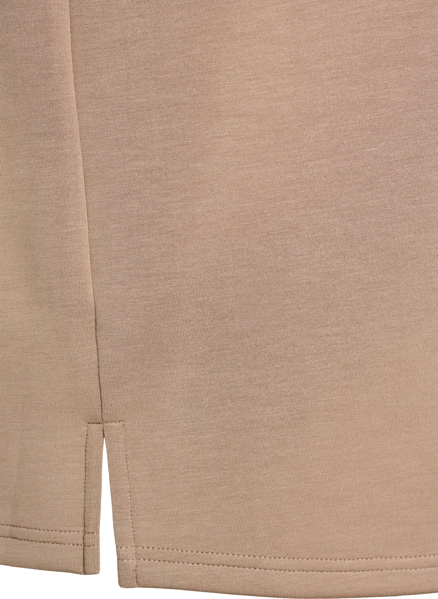 Zizzi L&oslash;s t-shirt med 1/2-&aelig;rmer, Beige, Packshot image number 3