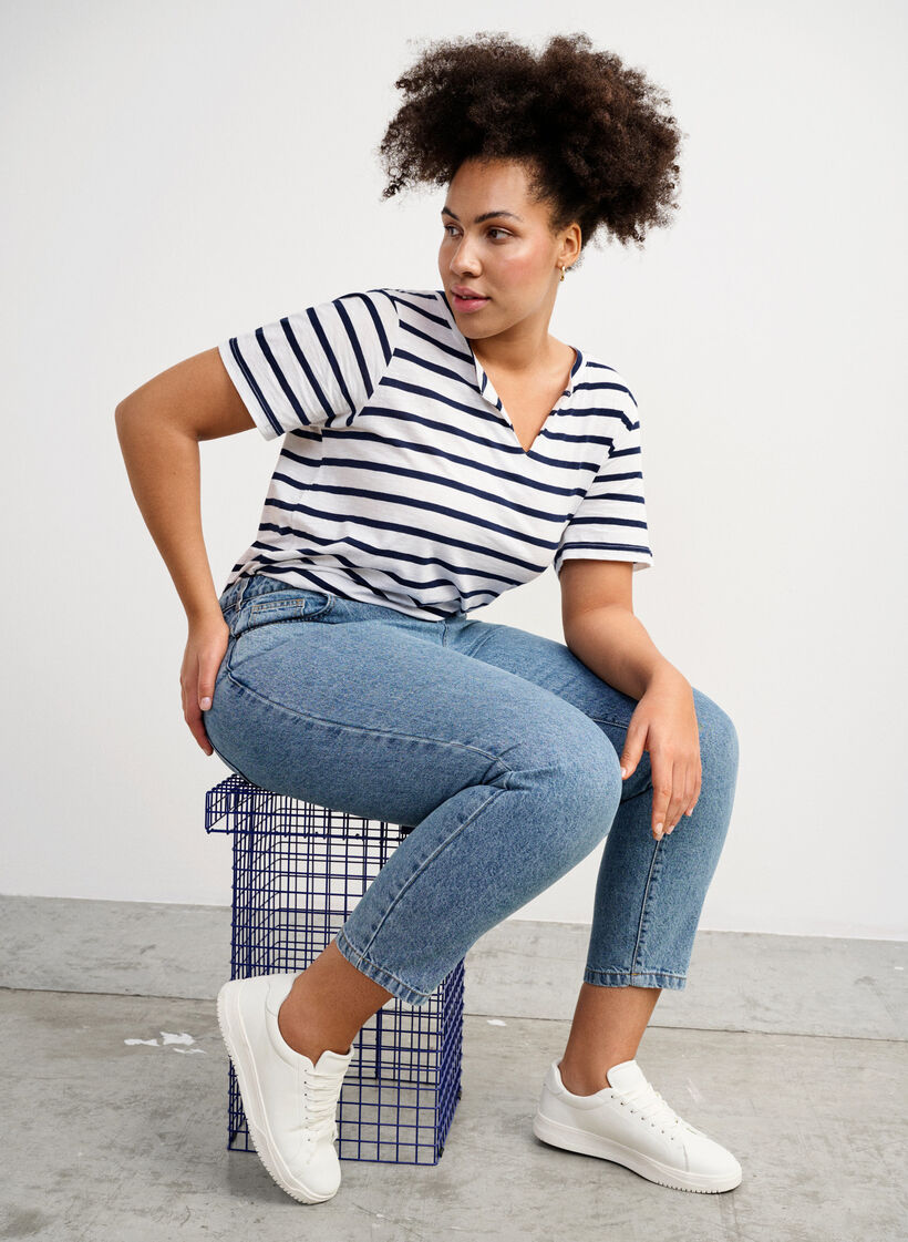 Wide fit - Læder sneakers, White, Image image number 0