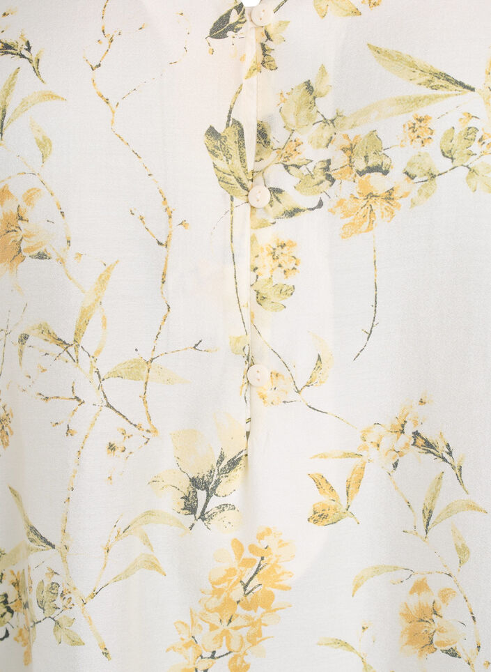 A-formet tunika med korte ærmer, Gul, Packshot image number 2