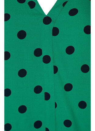 Viskose bluse med prikker, Jolly Green dot AOP, Packshot image number 2