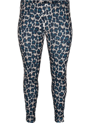 Lange leggings med leo print, Leopard, Packshot image number 0