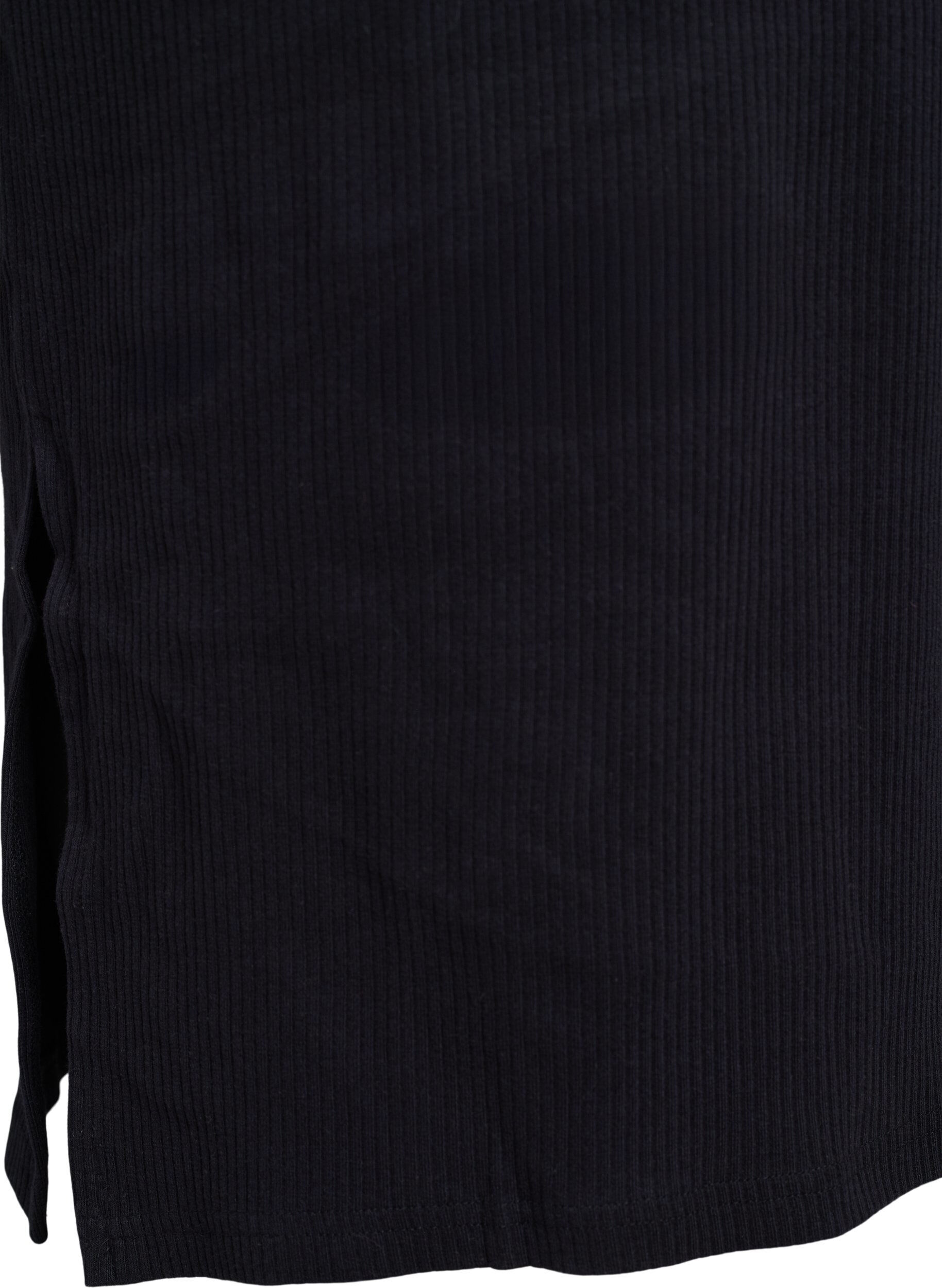 Zizzi Maxikjole i jersey med korte &aelig;rmer, Sort, Packshot image number 3