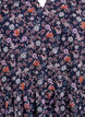 Tunika med blomsterprint og glittertr&aring;de, Bl&aring;, Packshot image number 2