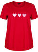 Bomulds t-shirt med motiv, Salsa w. Hearts, Packshot image number 0