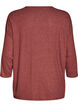 Jerseybluse med 3/4 &aelig;rmer, R&oslash;d, Packshot image number 1