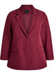 Klassisk blazer med knaplukning, R&oslash;d, Packshot image number 0