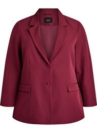 Klassisk blazer med knaplukning, R&oslash;d