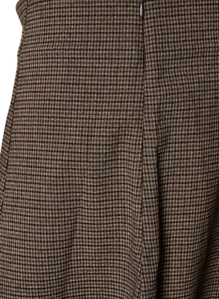 Sm&aring;ternet nederdel med A-form, Brun, Packshot image number 3