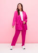 Tone-i-tone jacquard blazer i viskose, Rose Violet, Model image number 3