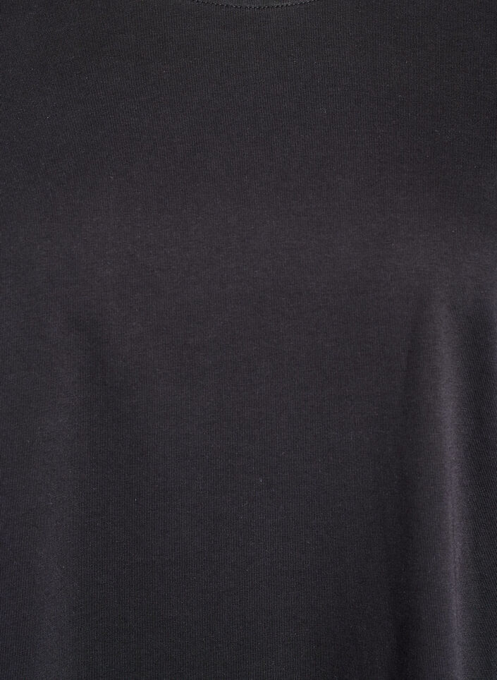 Oversize t-shirt med 1/2 ærmer, Sort, Packshot image number 2