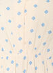 Kjole i bomuld med print og elastisk talje, Beige, Packshot image number 2