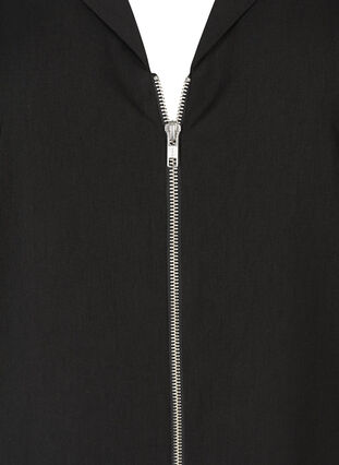 Oversize tunika med lynlås, Black, Packshot image number 2