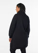Kort sweatkjole med h&oslash;j krave og lommer, Sort, Model image number 2