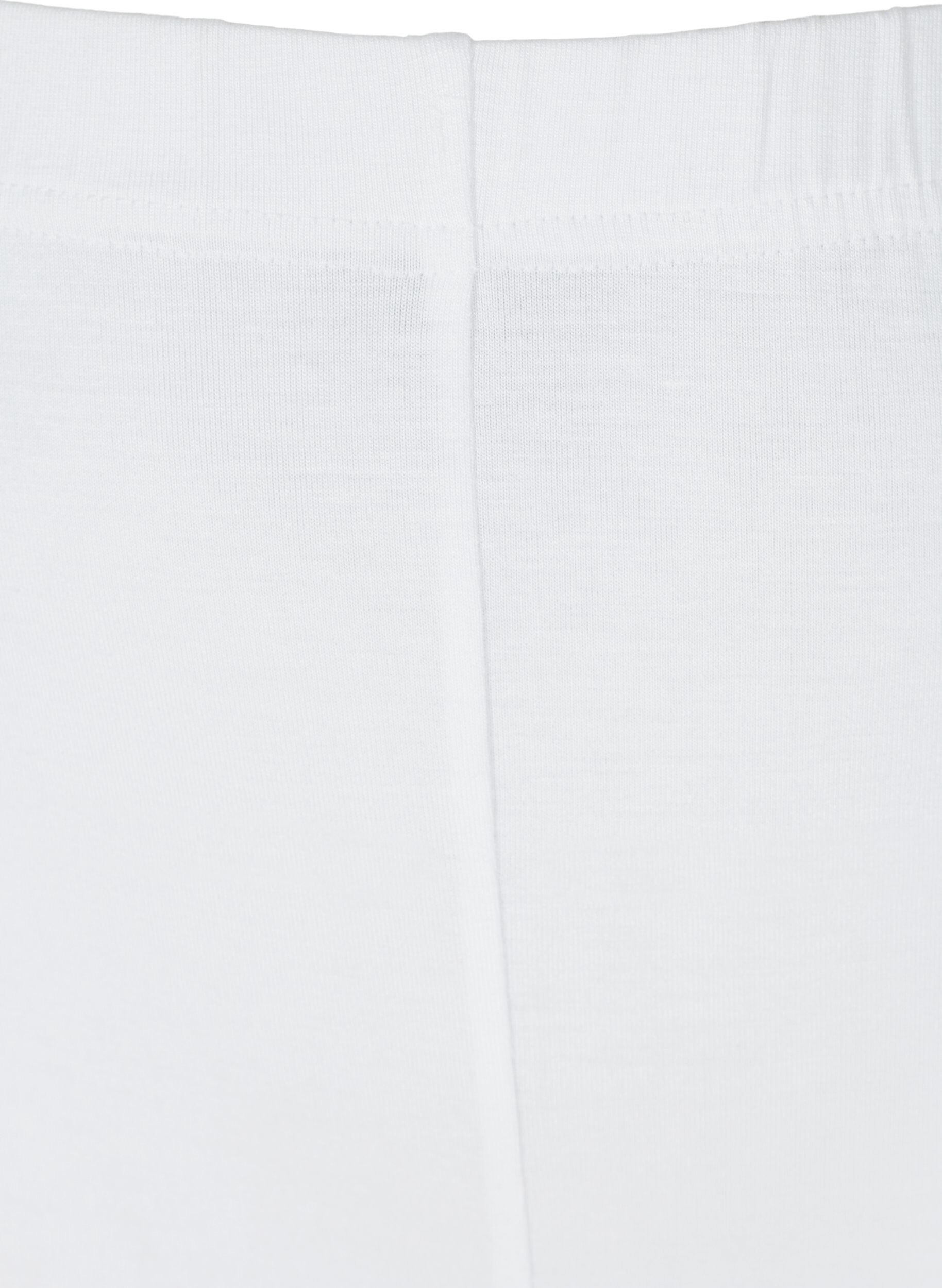 Zizzi Basis 3/4 leggings, Bright White, Packshot image number 2