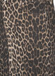 Maxinederdel med leopardprint og frontslids, Leo AOP, Packshot image number 2
