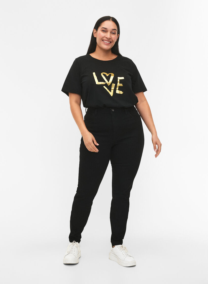 FLASH - Jeans med super slim fit, Sort, Model image number 0