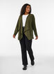 &Aring;ben cardigan i struktureret jersey, Bl&aring;, Model image number 1