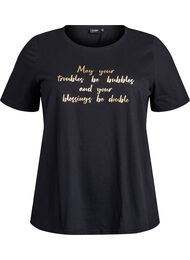 FLASH - T-shirt med motiv, Sort