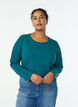 Basis jerseybluse med lange &aelig;rmer, Gr&oslash;n, Model image number 0