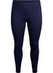 Basis leggings med ekstra l&aelig;ngde, Bl&aring;, Packshot image number 0