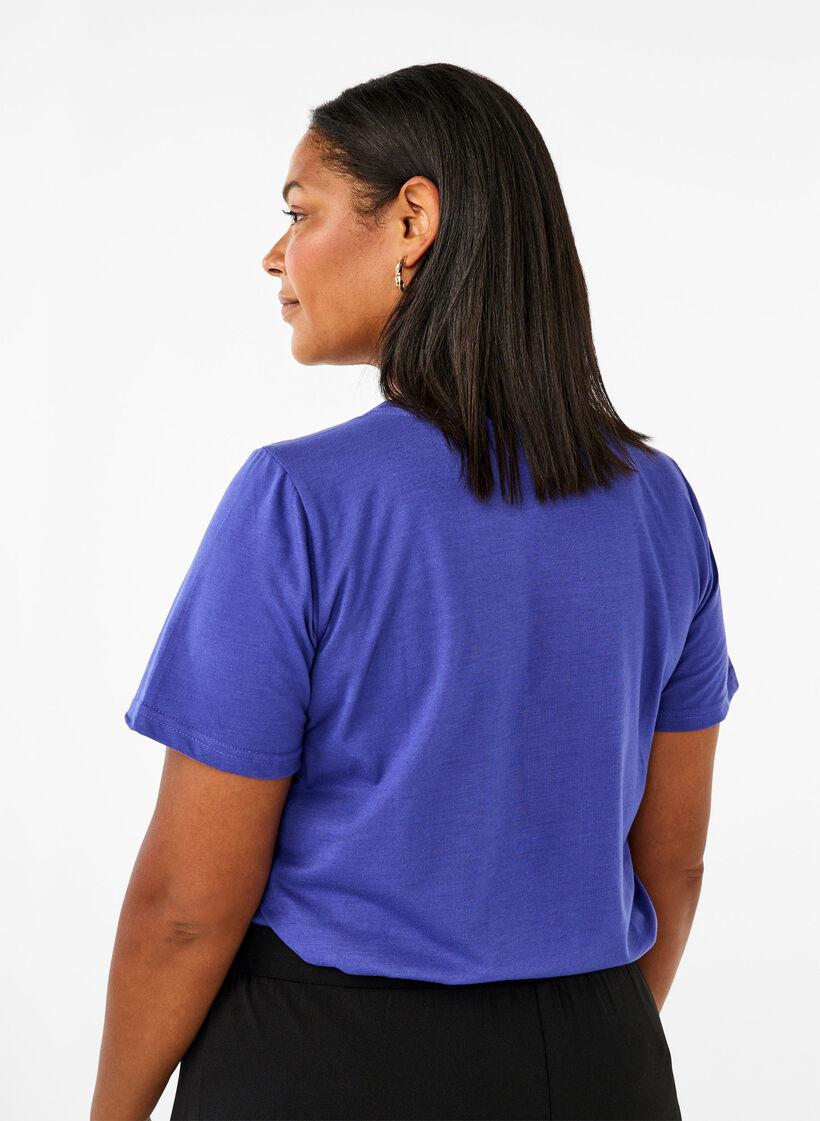 FLASH - T-shirt med motiv, Royal Blue Miami, Model image number 1