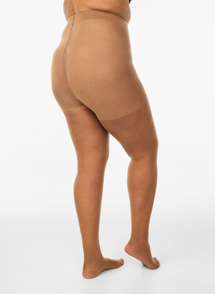 Sun tan str&oslash;mpebukser i 25 denier, Beige, Packshot