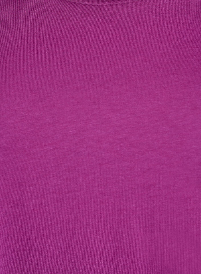 Kort&aelig;rmet t-shirt i bomuldsblanding	, Lilla, Packshot image number 2