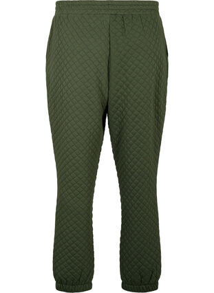 Quiltede sweatpants med lommer, Thyme, Packshot image number 1