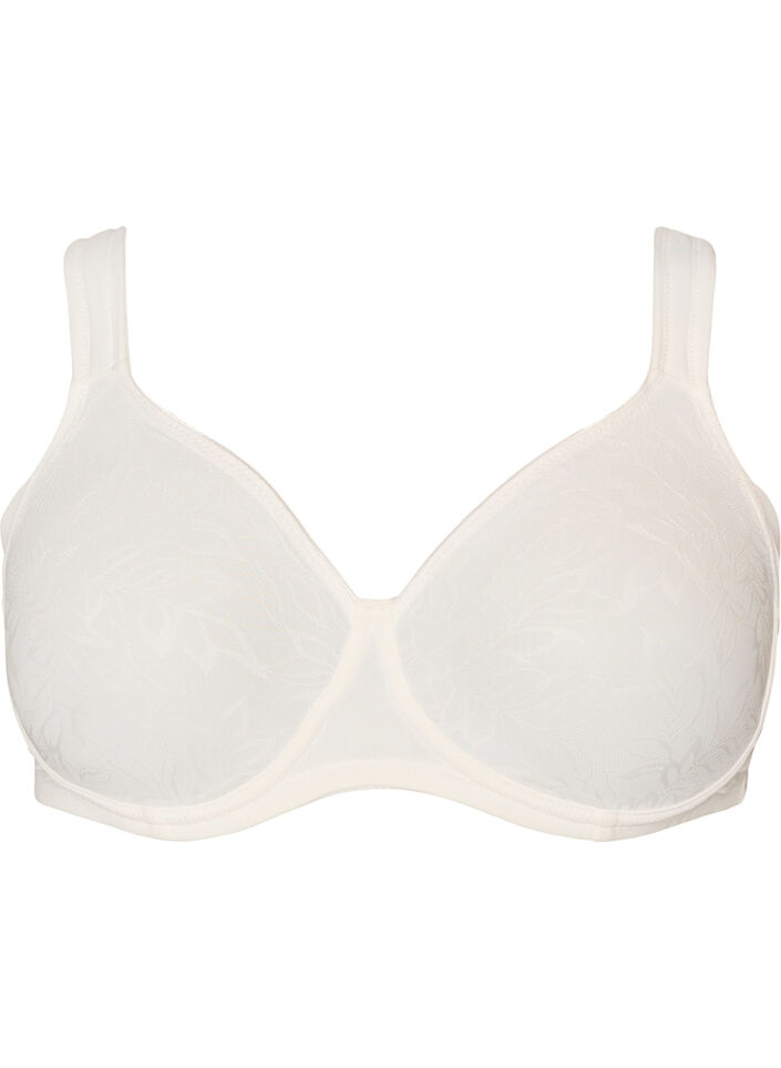 Komfort bh med blondelag og formst&oslash;bte sk&aring;le, Hvid, Packshot image number 0