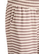 Stribede natbukser med h&oslash;j talje og brede ben, Beige, Packshot image number 2