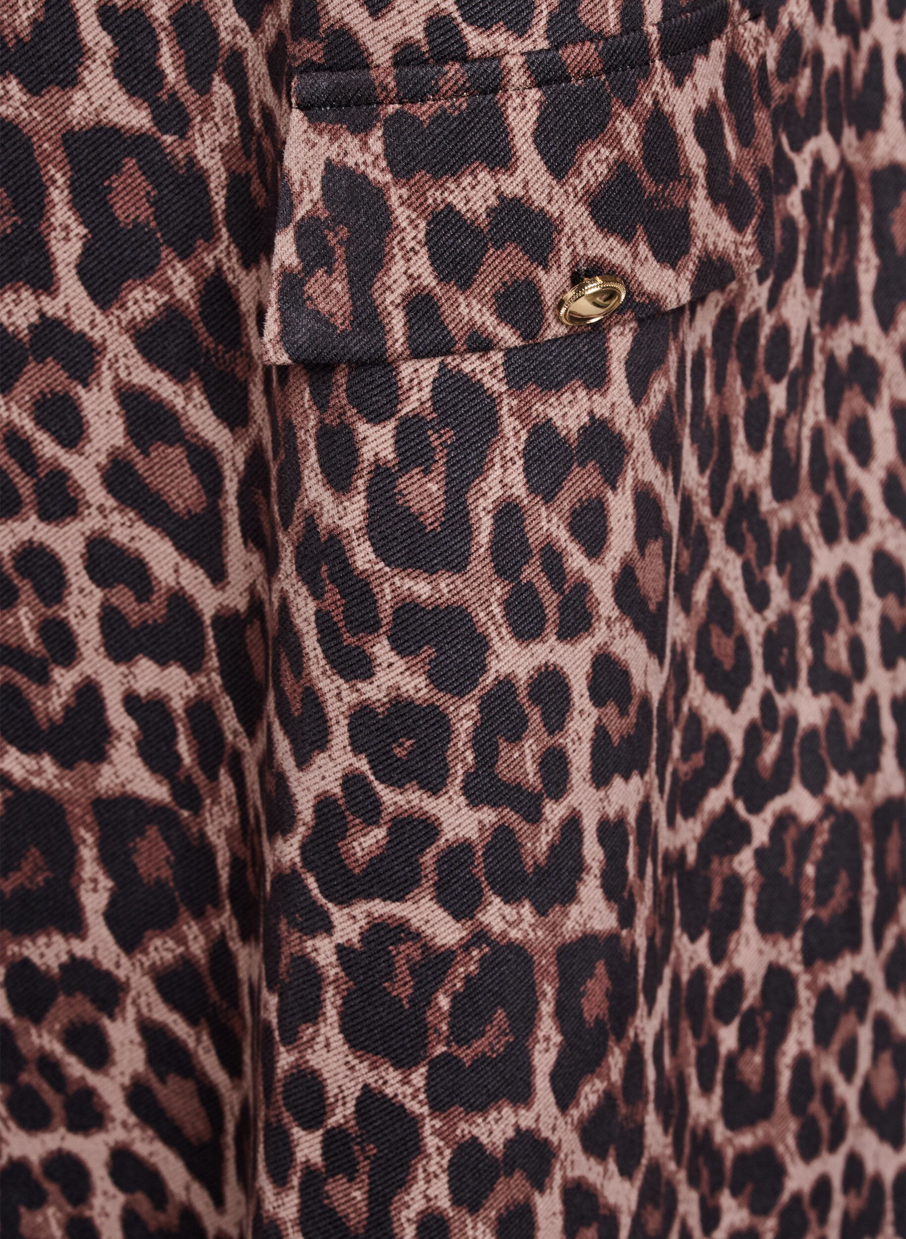 Zizzi FLASH - Kort kjole med A-snit og 7/8 &aelig;rmer, Brun, Packshot image number 3