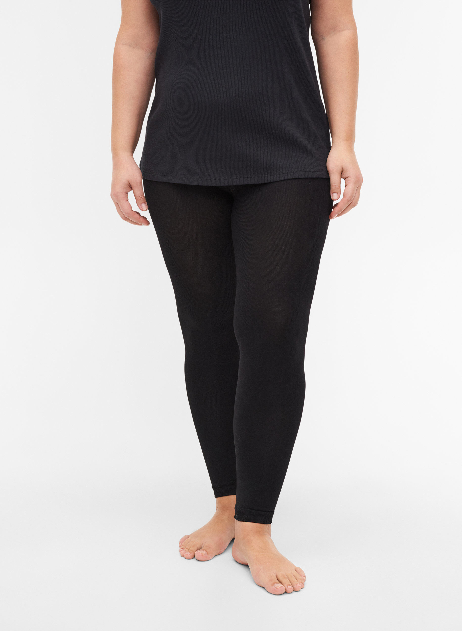 Zizzi Leggings i 200 denier, Sort, Model image number 2