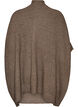 Cardigan med &aring;ben front og vide &aelig;rmer, Brun, Packshot image number 1