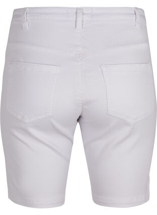 Slim fit Emily shorts med normal talje, Bright White, Packshot image number 1