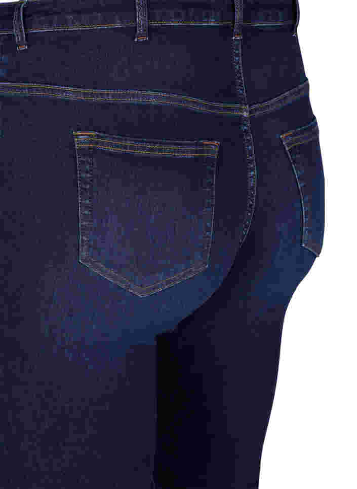 Ellen bootcut jeans med høj talje, Dark blue, Packshot image number 3