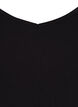 Lang basis top i bomuld, Sort, Packshot image number 2