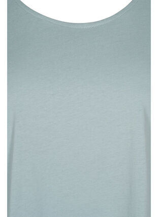 T-shirt i bomuldsmix, Silver Blue, Packshot image number 2