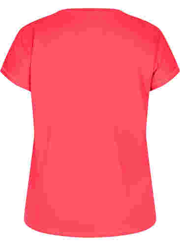 Ensfarvet trænings t-shirt, Diva Pink, Packshot image number 1