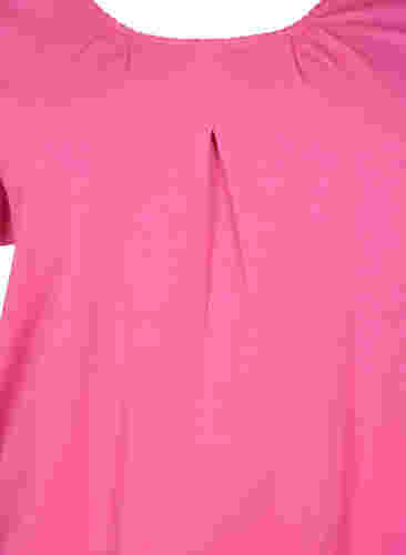 Kortærmet bomulds t-shirt, Shocking Pink, Packshot image number 2