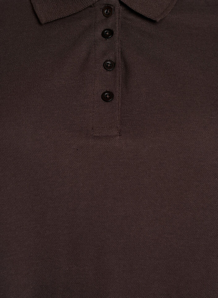 Poloshirt med korte &aelig;rmer, Brun, Packshot image number 2