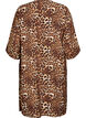 Kimono i viskose med 3/4 &aelig;rmer, Brun, Packshot image number 1