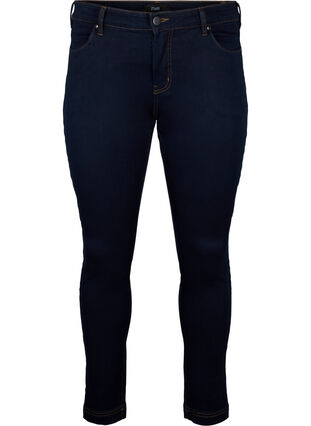 Viona jeans med regulær talje, Unwashed, Packshot image number 0