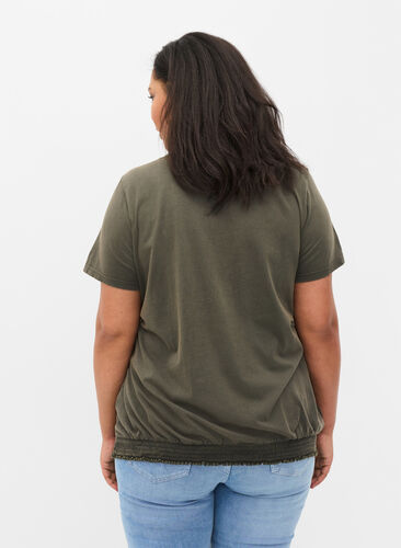 Økologisk bomulds t-shirt med smock, Ivy Acid Eagle AS S, Model image number 1