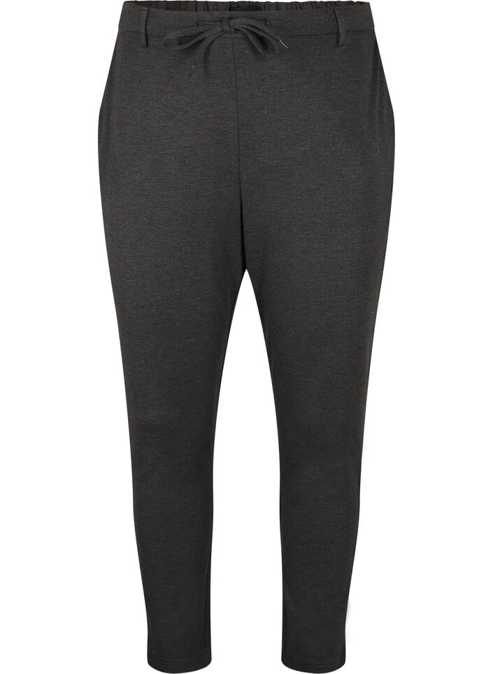 Cropped Maddison bukser, Gr&aring;, Packshot image number 0